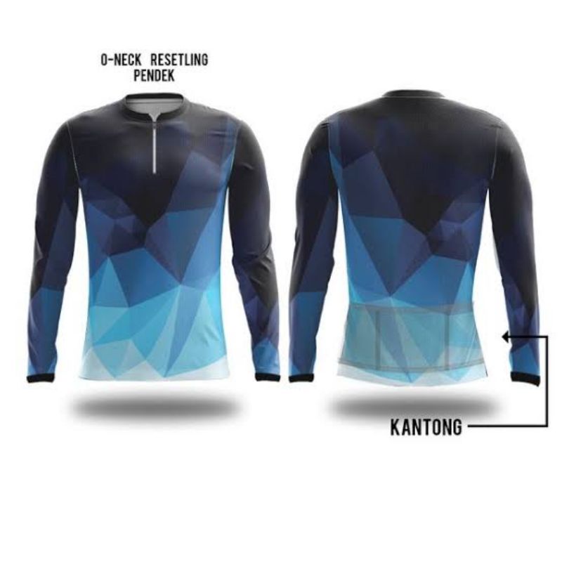 Jersey gowes lengan panjang bisa request disain, logo nama dan sponsor