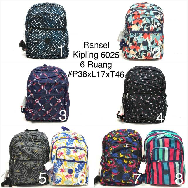 TAS WANITA RANGSEL KIPLING PARASUT 6025 IMPORT