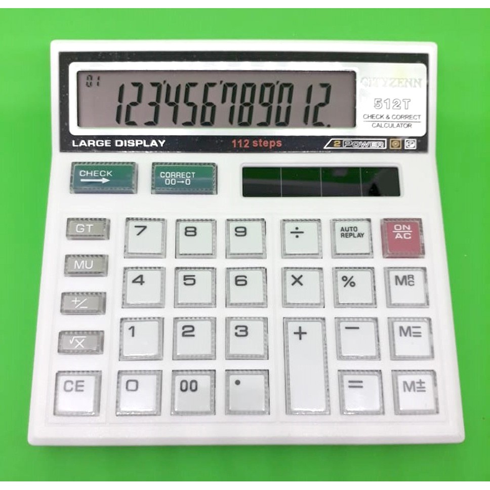 

KALKULATOR 512T - KALKULATOR 12 DIGIT - TOMBOL MIKA - KALKKULATOR MEJA DAGANG - KALKULATOR KANTOR