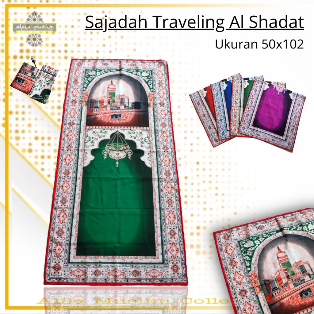 Sajadah Travelling Sejadah Traveling Sajadah Travel Saku Lipat Anti Air Motif Modern Sajadah Traveling Pouch Terbaru Terlaris dan Murah