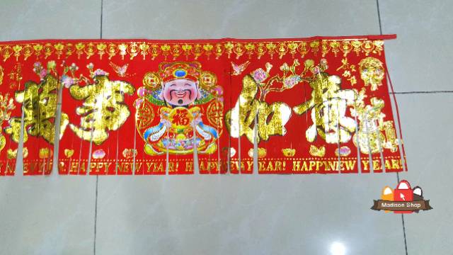 GARLAND IMLEK GONG XI FA CAI CAISEN DEWA UANG HAPPY NEW YEAR IMLEK