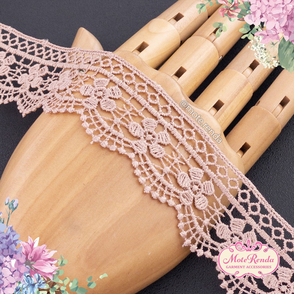 Renda giper grosir, lebar 3.5cm (harga per roll) kode 5GPB35