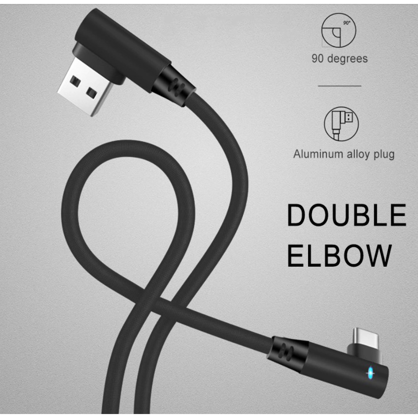 Kabel Data/ Cable Data 90 Degree Type-C Type C USB 2.4A