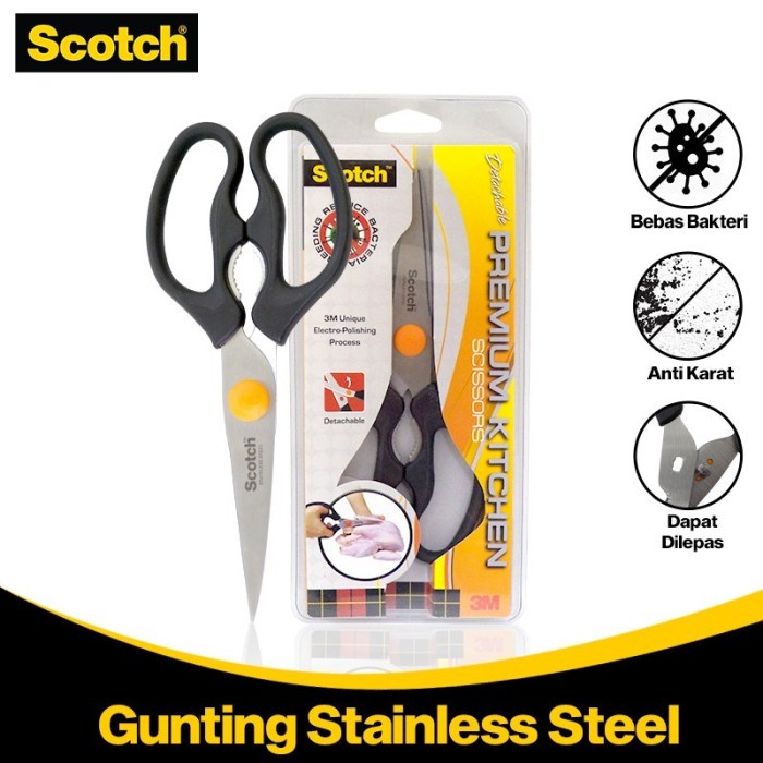 

Gunting Dapur Stainless / Detachable Premium Kitchen Scissors KS-D