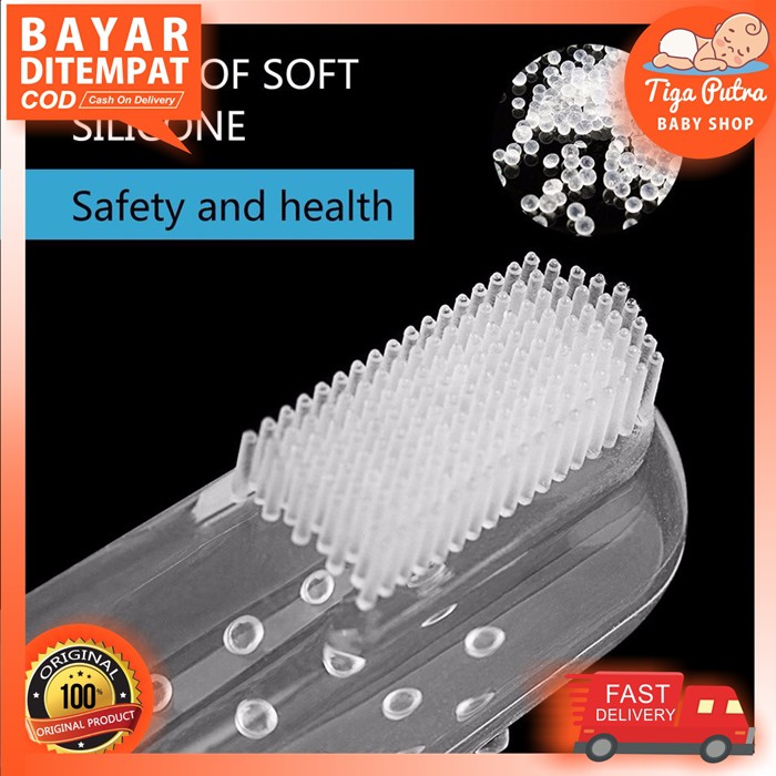 SIKAT LIDAH BAYI / SIKAT GIGI GUSI BAYI / FINGER TOOTH BRUSH PEMBERSIH LIDAH GIGI BAYI SILIKON