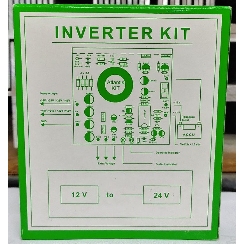Kit Inverter DC to DC 24V
