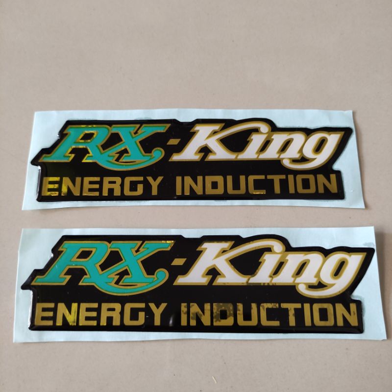 EMBLEM STIKER TIMBUL YAMAHA RX KING KUALITAS TERBAIK-Rx king hijau