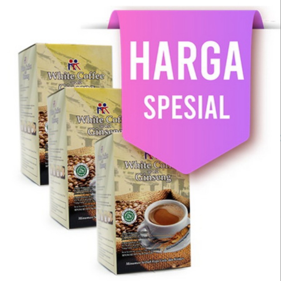 

Paket Hemat KK White Coffee with Ginseng 3x10 Sachet