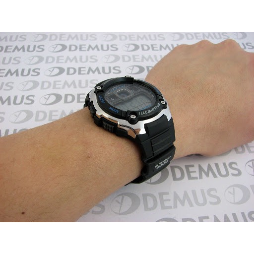 Casio Original AE-2000W / AE2000W-1A /1B Jam Tangan Pria - Digital - Karet - Silver Hitam