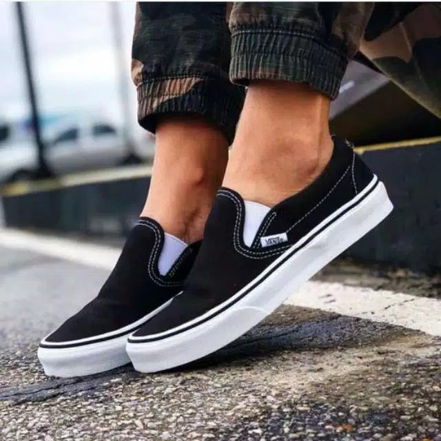 SEPATU SLOP PRIA WANITA VANS OLD SKHOOL PREMIUM CASUAL SLIP ON PRIA MURAH