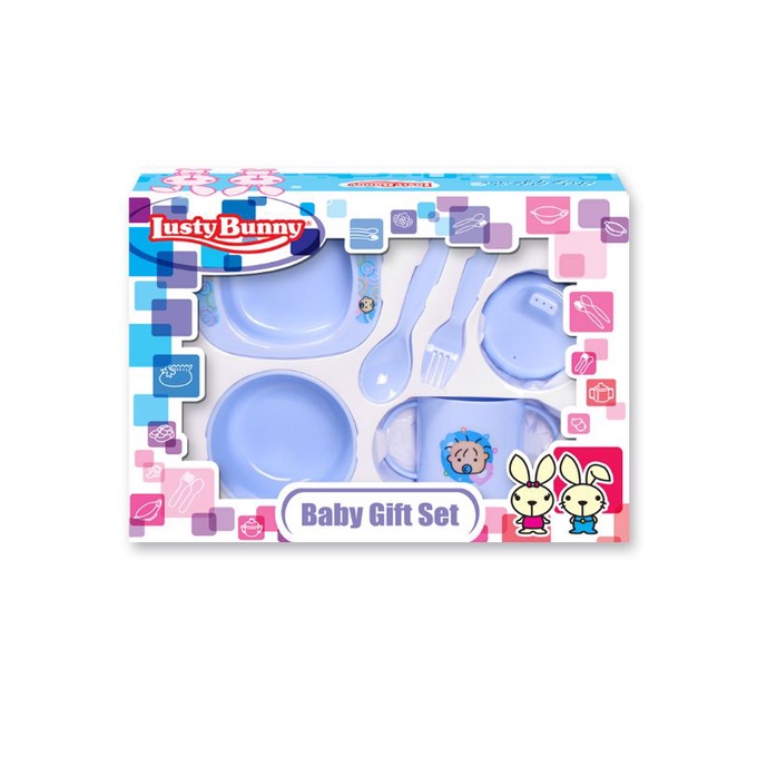 LB1419 Lusty Bunny Baby Feeding Set / Gift Set Perlengkapan Bayi