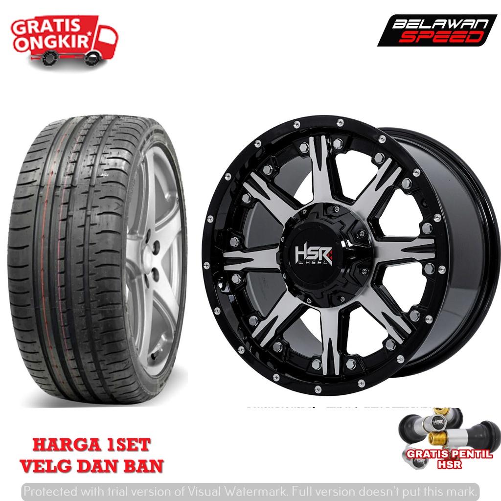 PAKETAN VELG DAN BAN MOBIL MURAH RING 17 UNTUK TOYOTA RUSH TERRIOS XTRAIL RING 17 UKURAN BAN 225 60 