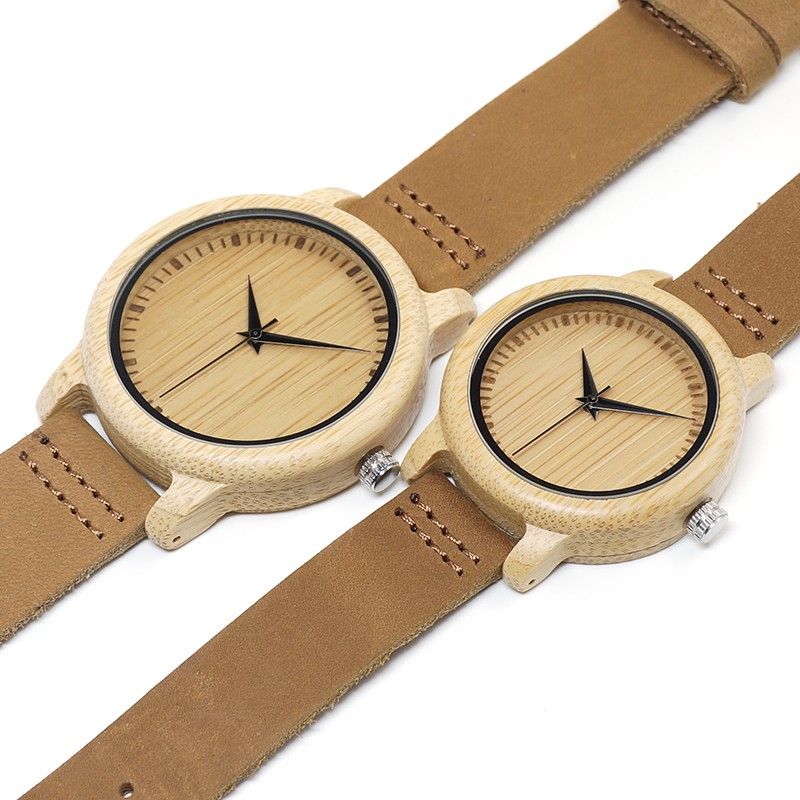 BOBO BIRD Jam Tangan Bambu Analog Wanita - A10