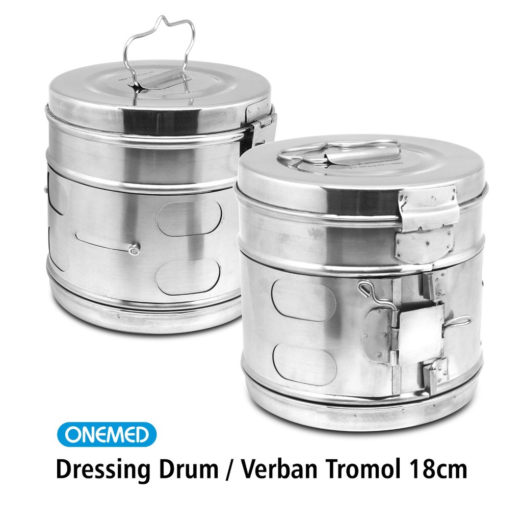 Verban Tromol Onemed Stainless Steel 18cm- OJ