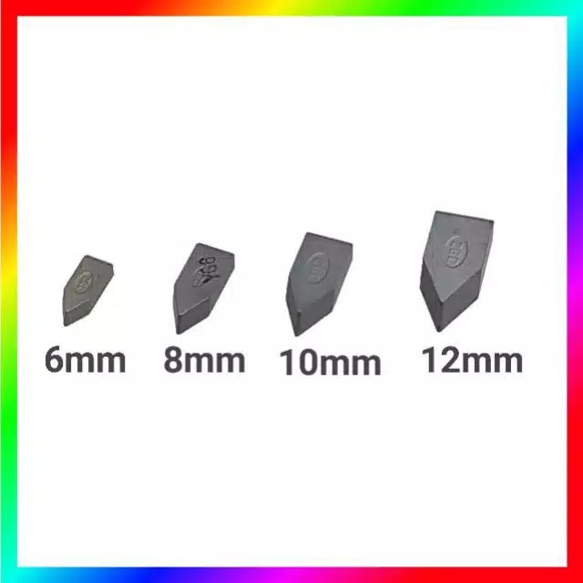 Mata Widia Yg6 6mm 8mm 10mm 12mm/mata Intan/mata Pahat Widia/betel