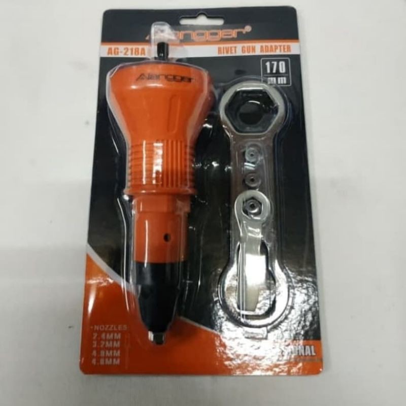 ADAPTOR GUN RIVET / ADAPTOR TANG PAKU RIVET ALUMUNIUM BAJA RINGAN