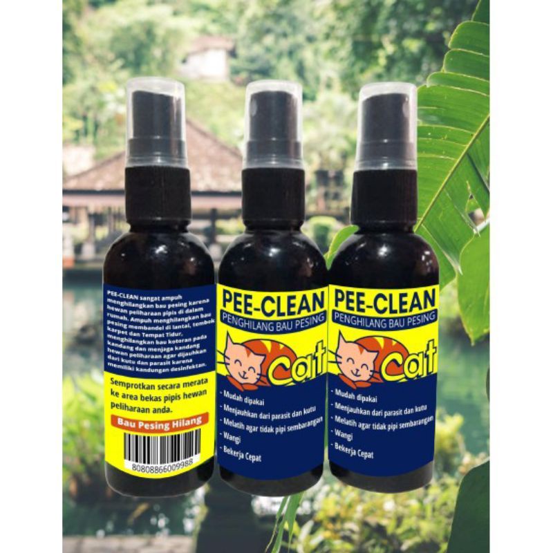 Spray  Cairan Pengilang Bau Pesing Bab Kucing Anjing Kelinci  Pet &amp; Care Odor  60Ml