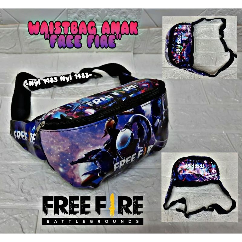0Tas Pinggang Anak / Waistbag Selempang Karakter