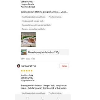

PVN46 - 1 PAKET BUMBU FRIED CHICKEN 1 KG ✱