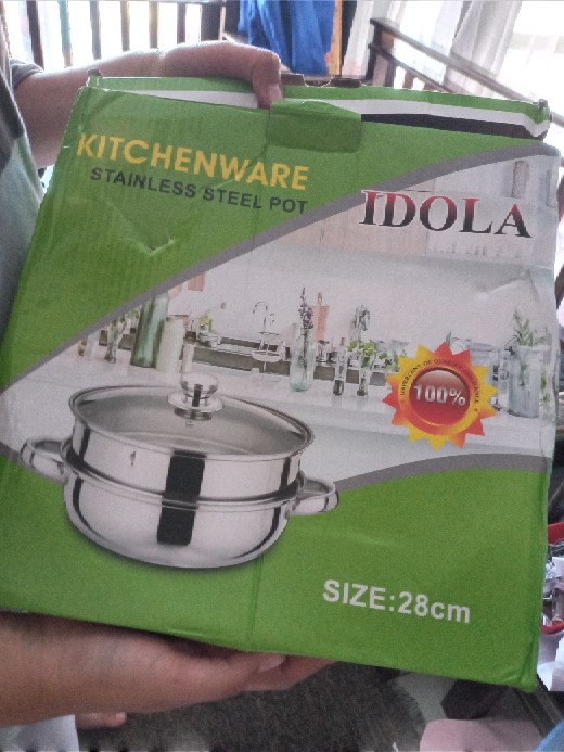 [ Cod ] Panci Steamer Stainless 2 Tingkat Kukusan Stainless Steel 28cm  / Panci Kukus 28cm