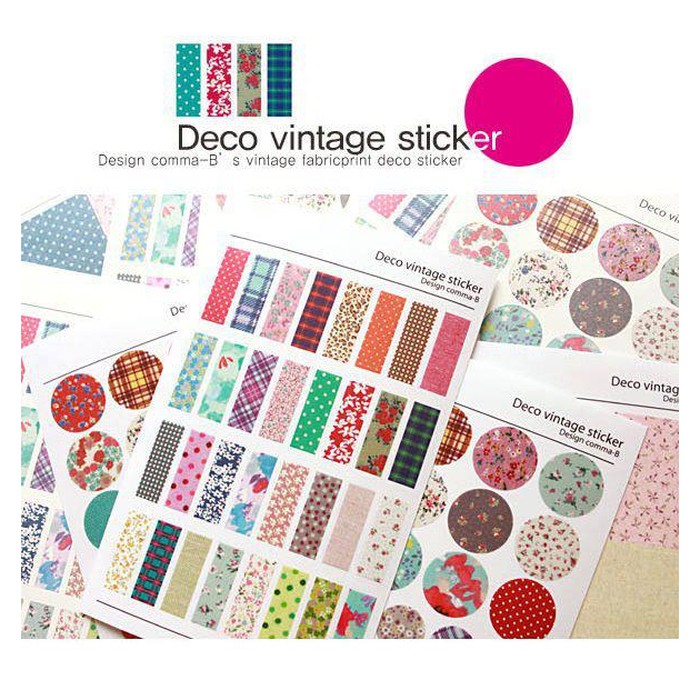 

sticker vintage jual perpack isi 6 lembar quality premium