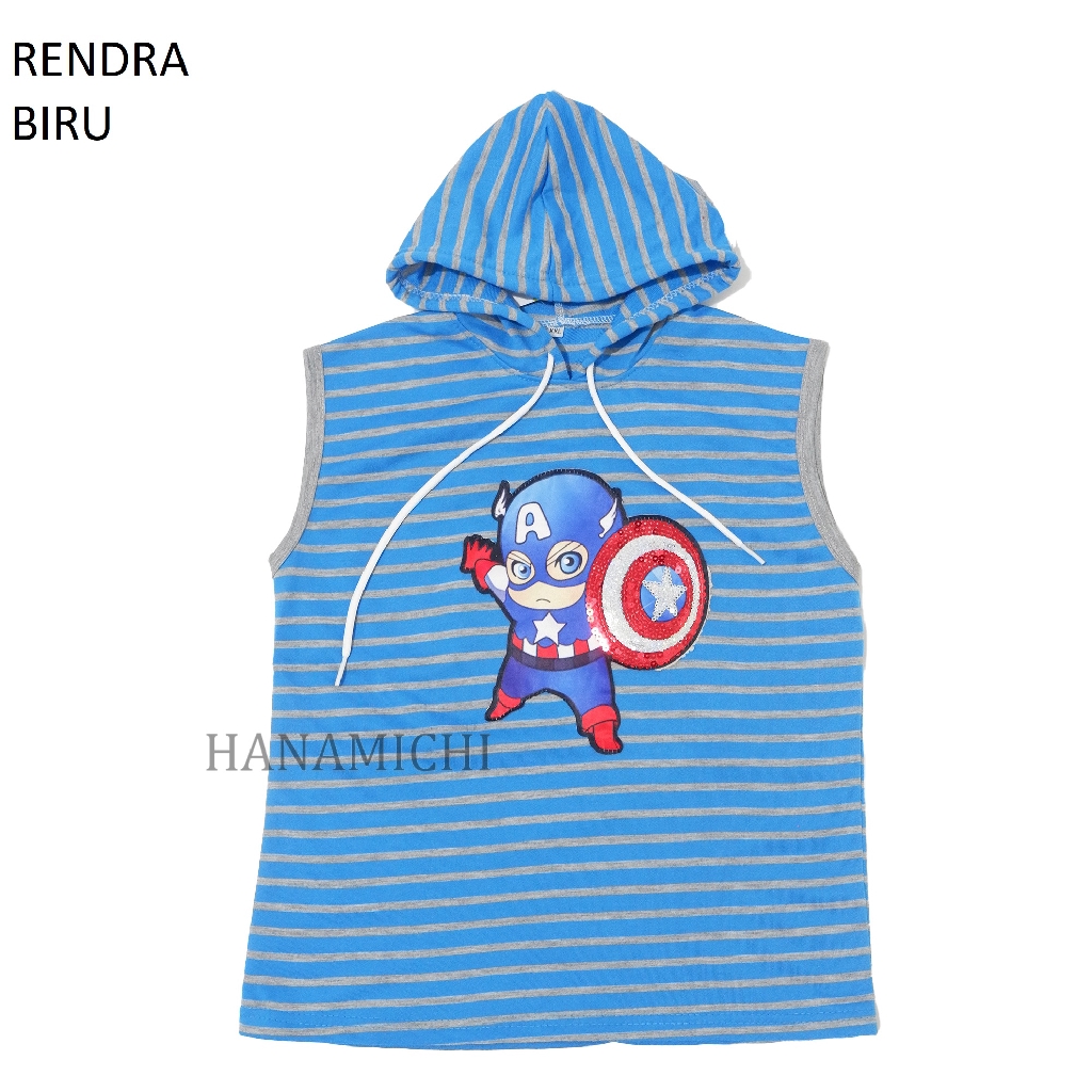 Hanamichi RENDRA Baju Hoodie Anak Lengan Pendek