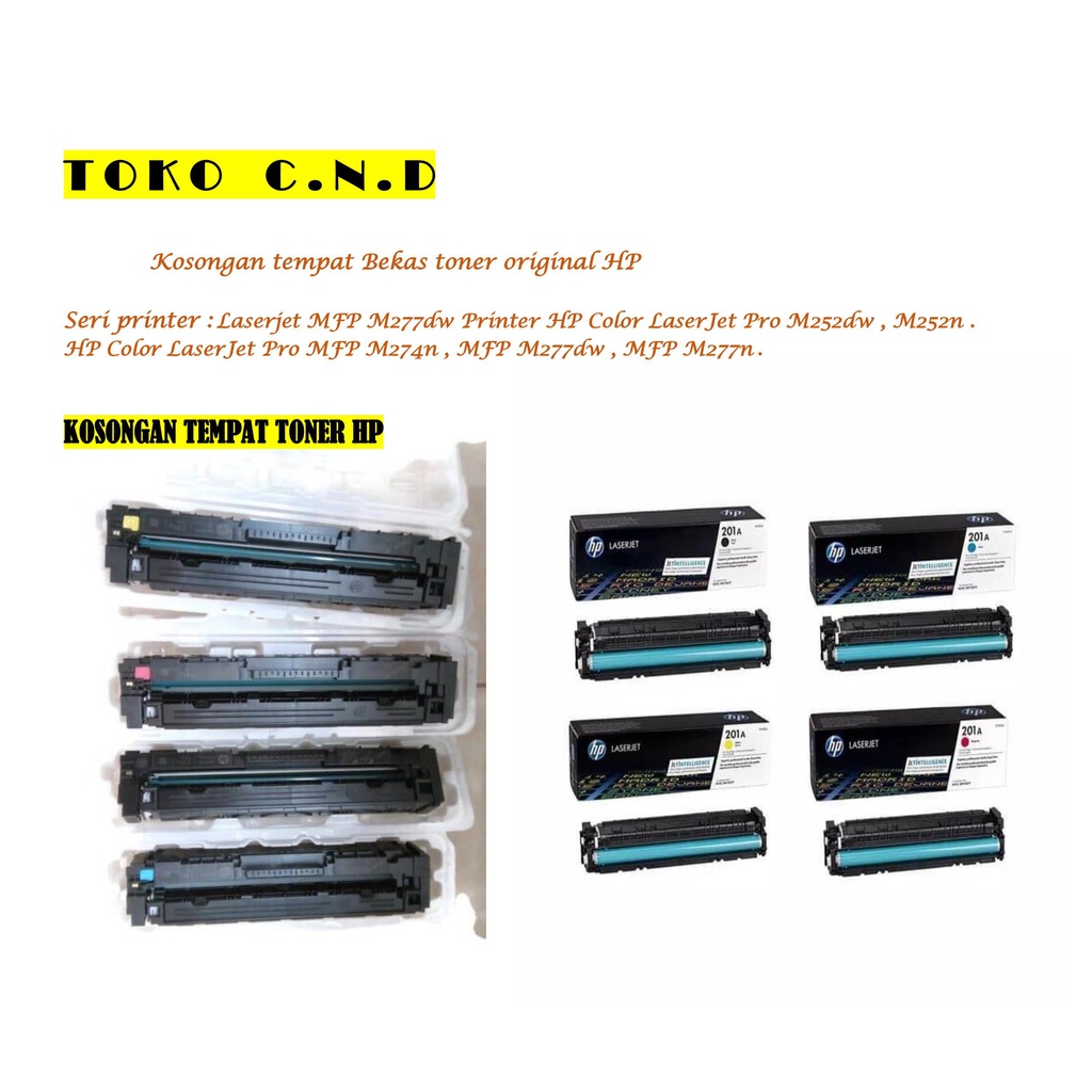 KOSONGAN TONER HP 201 SERIES (CF400A - CF403A)