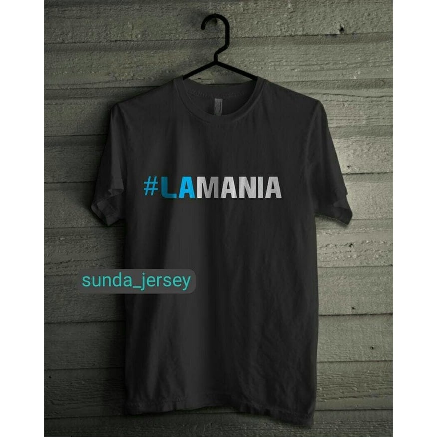 Kaos Tshirt Baju Combed 30S Distro #LAMania La Mania Persela Lamongan