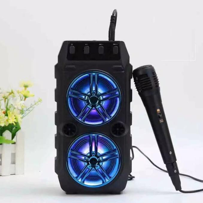 Speaker Bluetooth Karaoke Sx 2006-Salon Aktif Free Mic+Remote Saharaksatria
