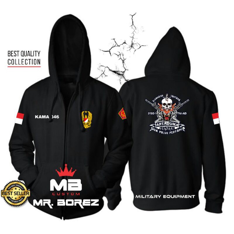 Jaket Hoodie Pria TNI AD Artaduma / Jaket TNI AD Artaduma / Jaket Pria / Hoodie Pria / Jaket Hoodie 