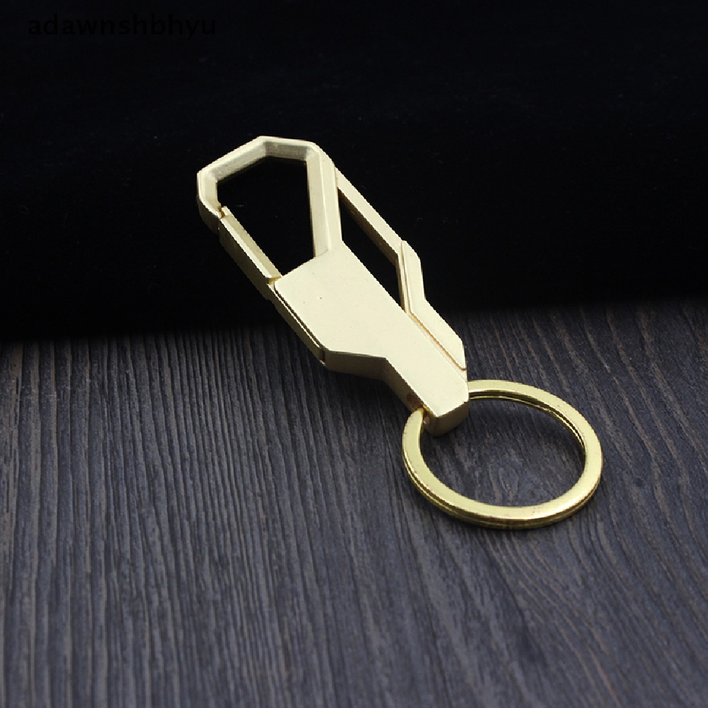 Adawnshbhyu Baru Pria Kreatif Paduan Logam Keyfob Hadiah Mobil Keyring Keychain Gantungan Kunci Ring