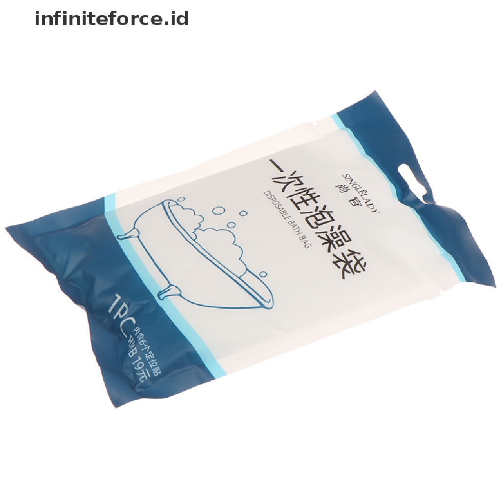 (infiniteforce.id) Plastik Cover Bathtub Sekali Pakai Portable Untuk Travel / Hotel