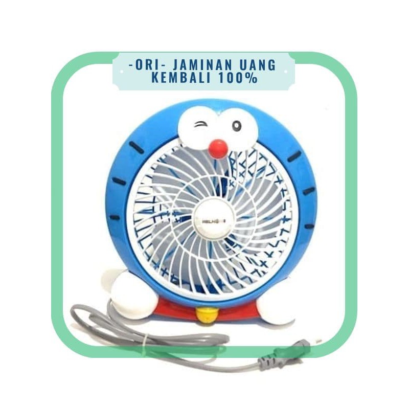 Arashi Kipas Karakter Angin Fancy Doraemon Biru 10 inch