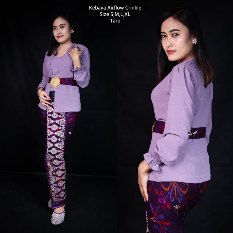 Kebaya Airflow Crinkle Tangan Kerut//Kebaya saja/Pakaian Adat Bali/Kebaya Bali