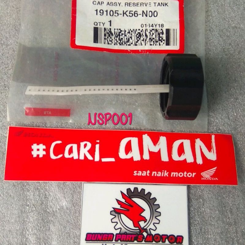 CAP ASSY TANK TUTUP TANK RADIATOR HONDA SONIC 150 RS 150 CBR 150 CB150 GTR  100%ORIGINAL AHM