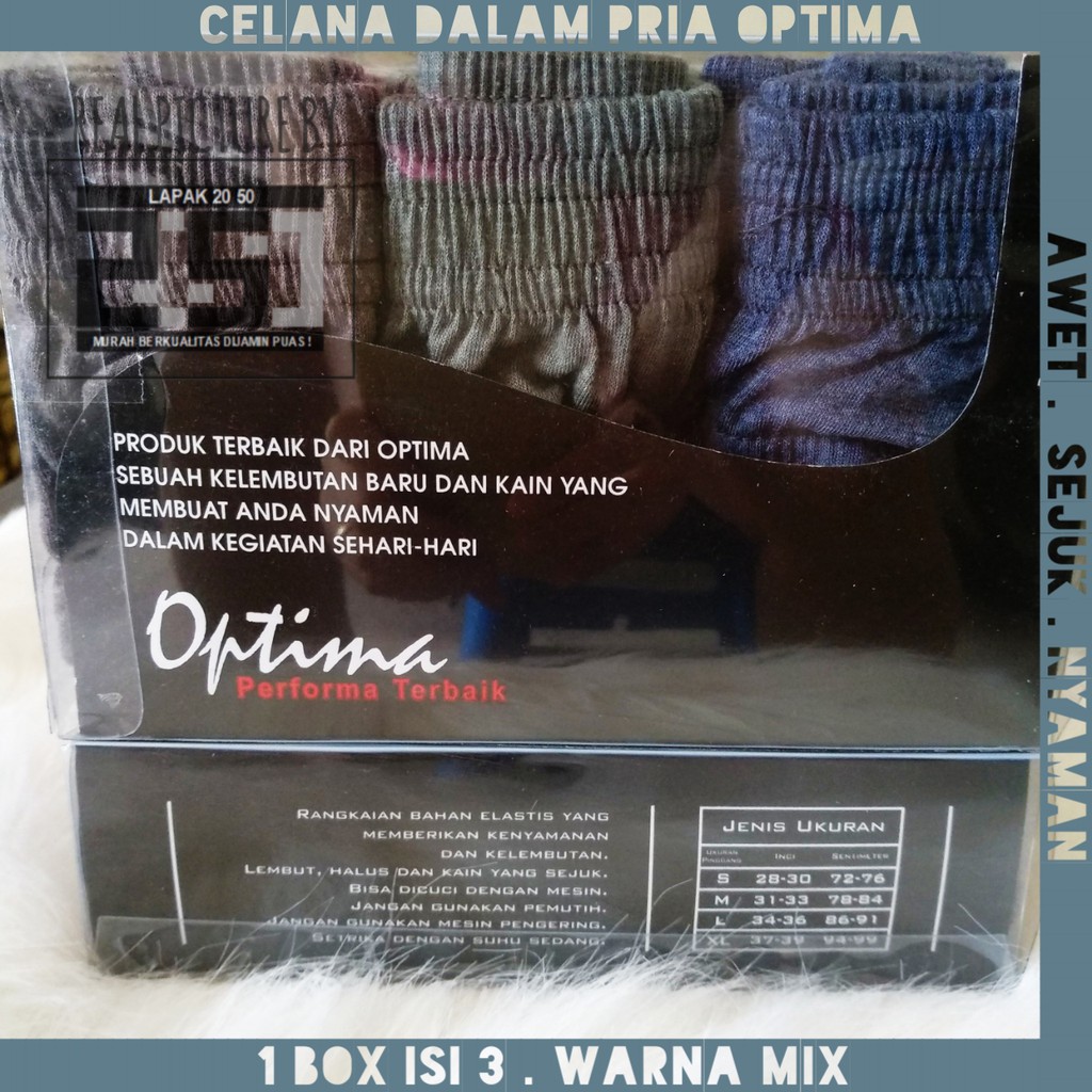 CELANA DALAM PRIA DEWASA MURAH BOX SET L XL KAIN KATUN LEMBUT SEJUK CD UNDERWEAR COWOK LAKI BOXER JUMBO SEXY LUSINAN