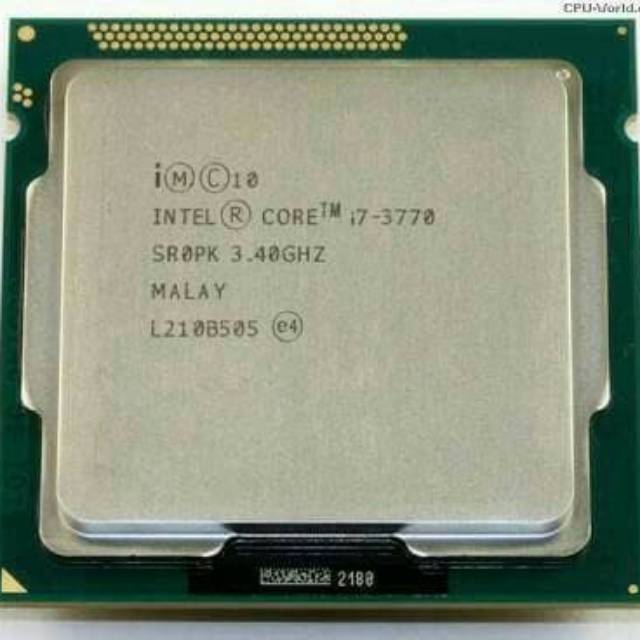 Processor Core I7 3770 Tray + Fan Ori 1155