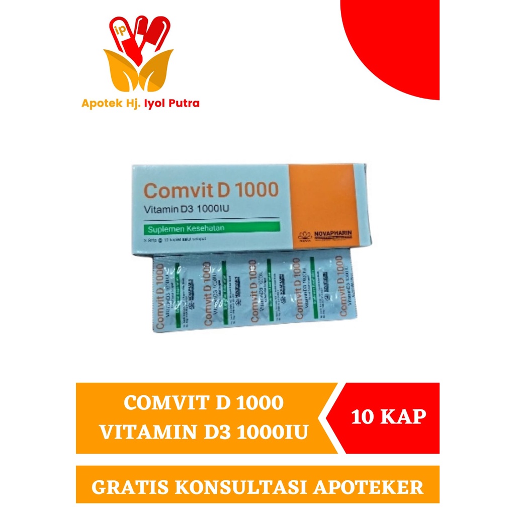 COMVIT D 1000 VITAMIN D3 1000IU