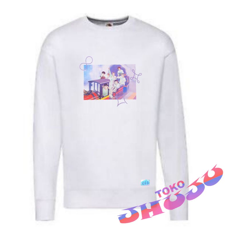 (Versi) Sweater BTS Muster Suwoozoo PHOTO PRINTING