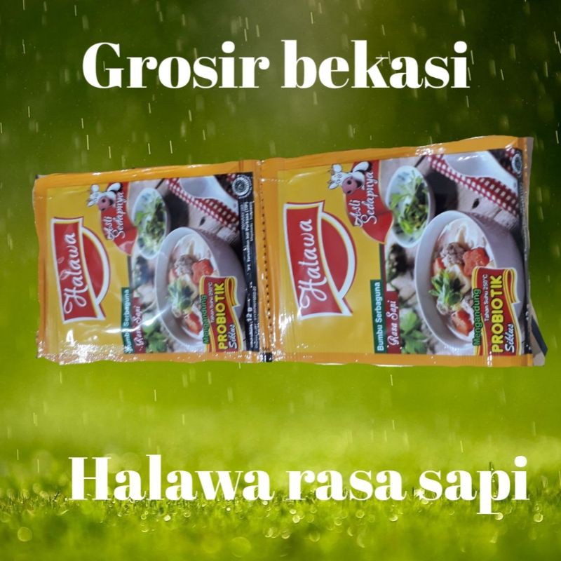 

Bumbu kaldu halawa rasa sapi 12 saset plus probiotik