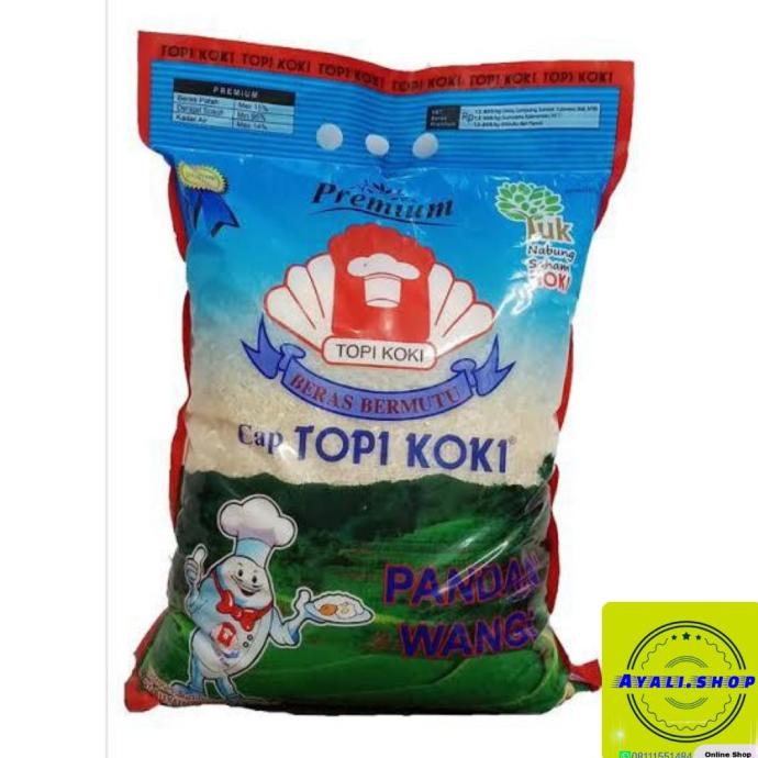 

topi koki beras pandan wangi 5 kg