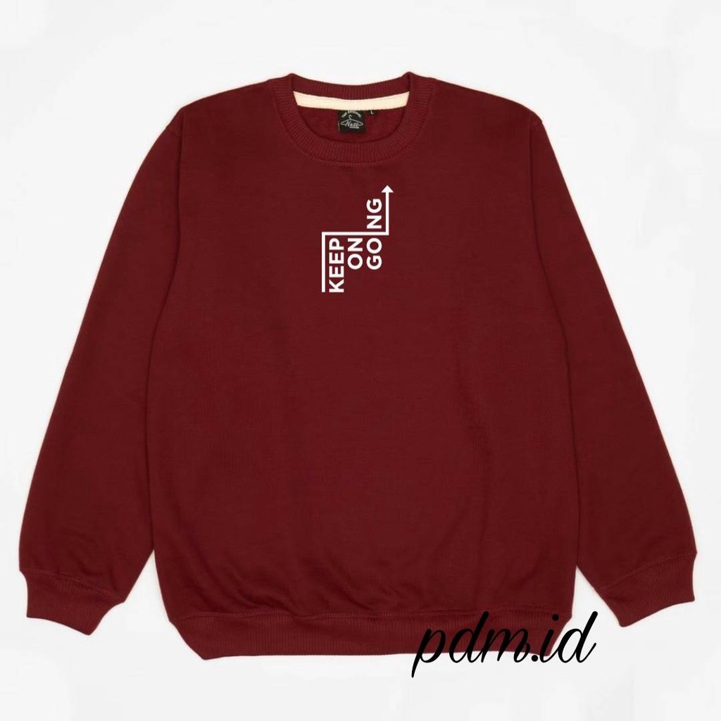 Sweater Crewneck Pria Terbaru Unisex Warna Ijo Botol Jaket Cronek Cowok Cewek Original Distro Bandung Switer Crewnek Oversize Korean Stel Bahan Cottoon Tebal SIZE M L XL XXL JUMBO