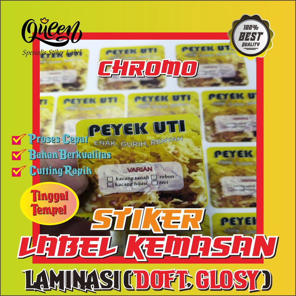 

PROMO BIG SALE !!!!!! | STIKER CROMO PREMIUM A3+ FREE CUTTING + LAMINASI