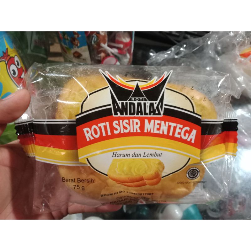 

Roti Andalas Sisir Mentega 1 Pack Isi 5 Pcs