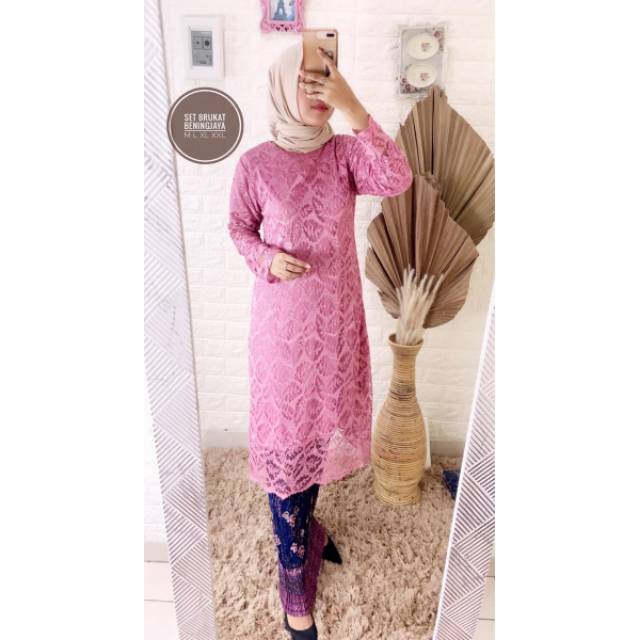 Kebaya brokat wanita dewasa baju pesta dewasa setelan Kebaya brokat wanita dewasa baju pesta dewasa setelan