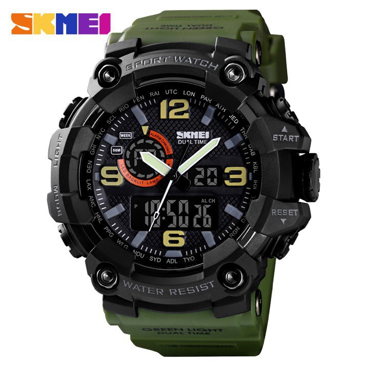 SKMEI 1520 Jam Tangan Pria Digital Analog Anti Air WATCHKITE WKOS