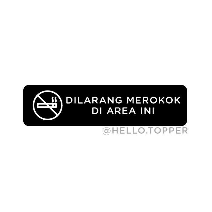 

Sign Akrilik Dilarang merokok di area ini / Sign Board Akrilik Printed Elegan