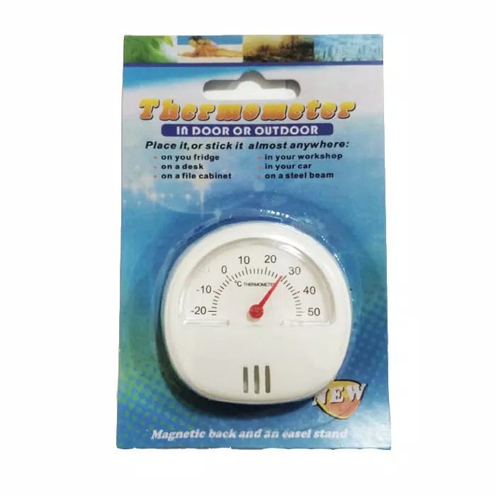 [ GRAY.STORE 178 ] Termometer analog kulkas ukur suhu 2 inc -20 sd 50 / Thermometer Freezer indoor outdoor magnet