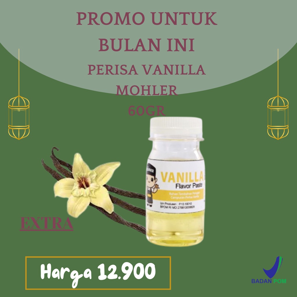 

⚡Cuci gudang⭐PERISA PASTA MOHLER VANILLA 60gr / PERISA MOHLER VANILLA 60gr / PERISA PASTA MOHLER VANILLA COCOK UNTUK MINUMAN BUKA PUASA DAN TAKJIL / MOHLER Pasta perisa VANILLA