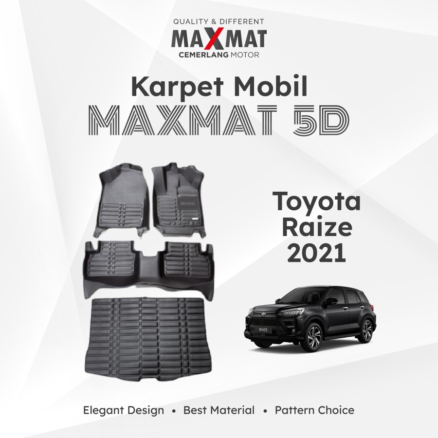 Karpet mangkok Karpet Dasar 5D MAXMAT RAIZE